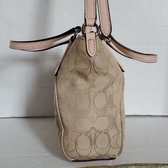 Coach Mini Kelsey Satchel Signature Jacquard Crossbody Shoulder WOMEN'S WOMAN'S - Picture 3 of 16